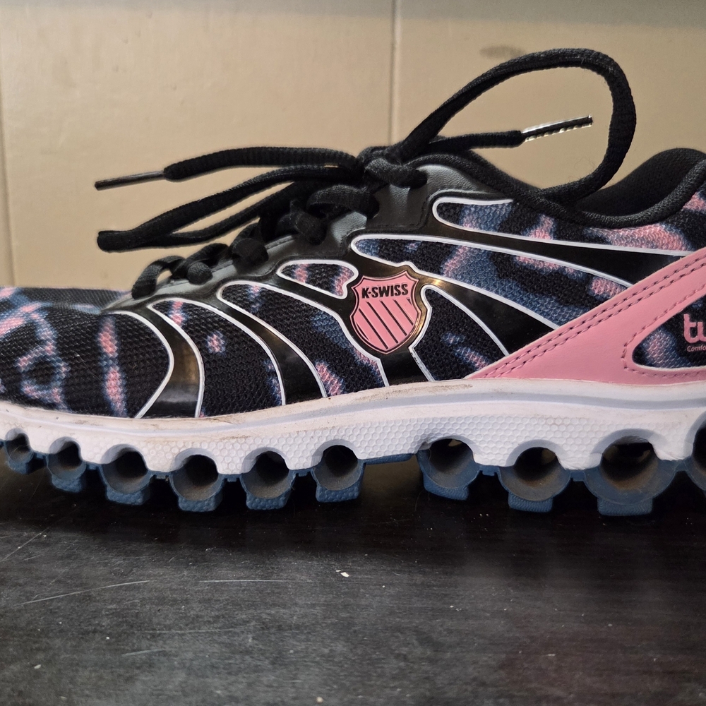 K-Swiss Black and Pink Athletic Shoes